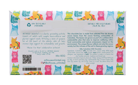 ARTHOUSE Unlimited - Miaow for Now, Silky Milk Chocolate Bar