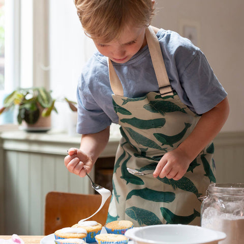 Plewsy Whale Children's Apron