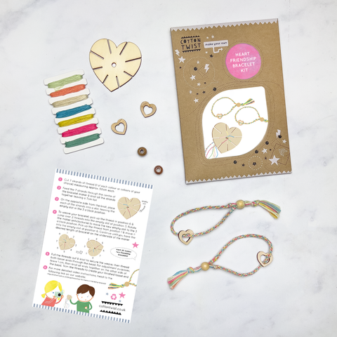 Cotton Twist - Heart Friendship Bracelet Making Kit