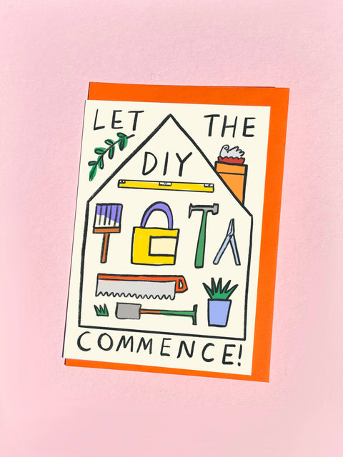 Kitty Kenda Papergoods - Let the DIY Commence Card
