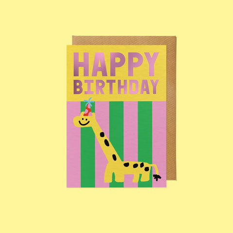 Happy Birthday Giraffe Card, Sanders de Roeper