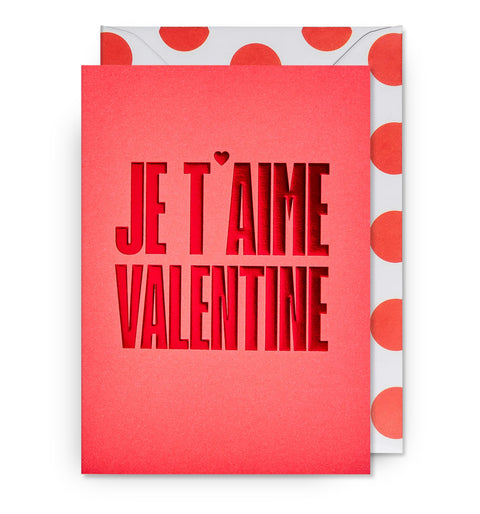 Je T’aime Valentine’s Day Card