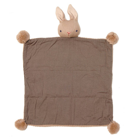 ThreadBear Design Baby Threads Taupe Bunny Comforter