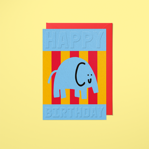 Happy Birthday Elephant Card, Sanders de Roeper
