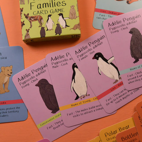 Button & Squirt Amazing Animal Families Card Game