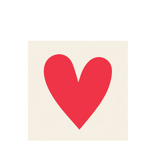Big heart Greetings card