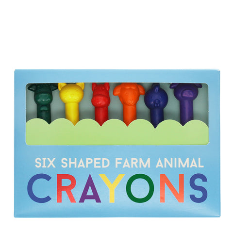 Animal head crayons