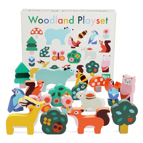 Woodland playset, Wooden animal