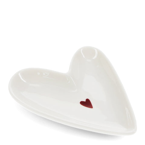 Heart ceramic trinket dish
