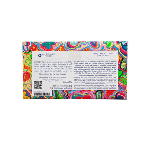 ARTHOUSE Unlimited - Rhino in Bloom, Dark Chocolate Orange & Popping Candy Pieces