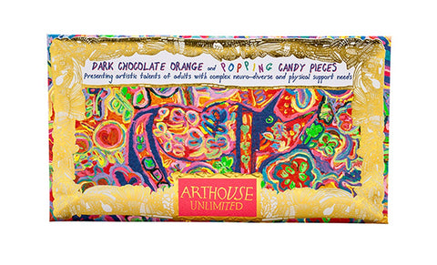 ARTHOUSE Unlimited - Rhino in Bloom, Dark Chocolate Orange & Popping Candy Pieces