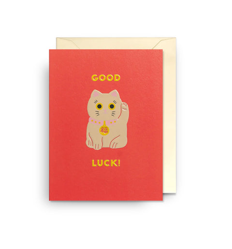Maneki Neko Mini Good Luck Card
