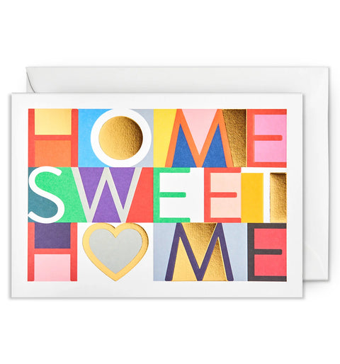 Colourful Mosaic Tile New Home Card