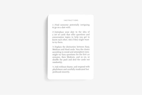 The School of Life Dating Cards : for more productive, insightful and playful encounters