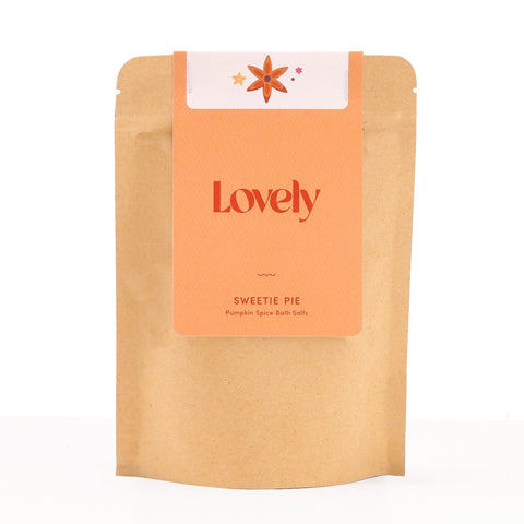 Lovely Skincare Bath Salts - Sweetie Pie - Pumpkin Spice