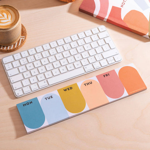 Keyboard Weekly Planner Pad, Good Tuesday