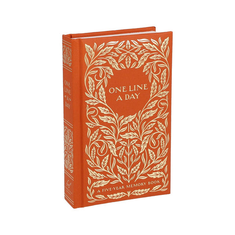 Gilded One Line a Day: A Five-Year Memory Book, Chronicle Books
