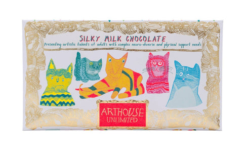ARTHOUSE Unlimited - Miaow for Now, Silky Milk Chocolate Bar
