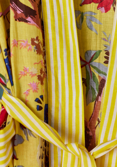 Namaste Bird Of Paradise Dressing Gown Yellow