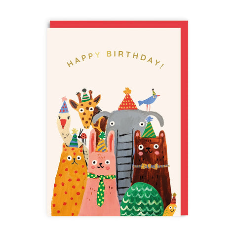 Animals Happy Birthday Card