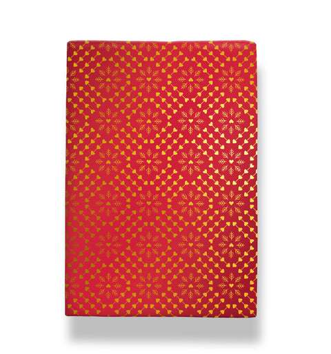 Christmas Red & Gold Foiled Wrapping paper