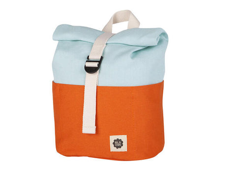 Blafre roll top backpack Blue/Orange