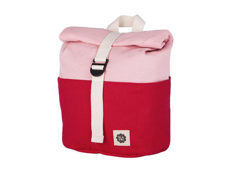 Blafre roll top backpack Pink/Red