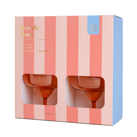 Designworks Collective - Here's How "The Rue" Margarita Glass Set