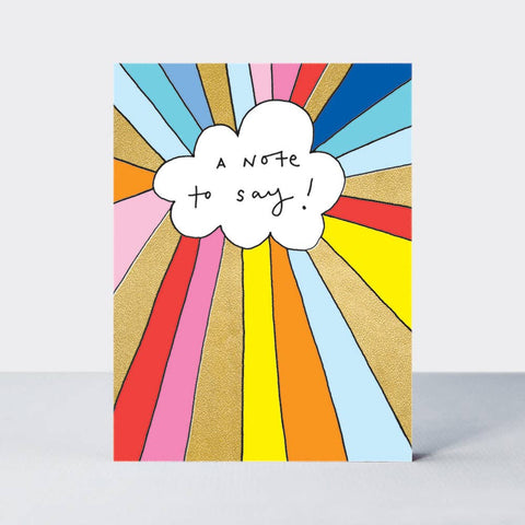 Rachel Ellen Designs Pack of 10 Mini Cards - A Note To Say