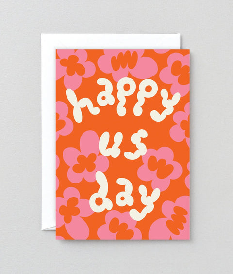 Wrap Happy Us Day Embossed Greetings Card
