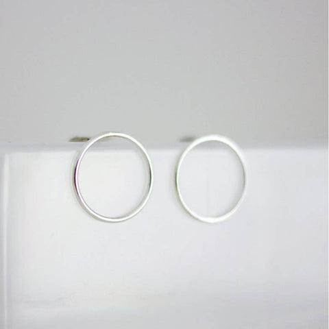 Fawn And Rose - Open Circle Studs