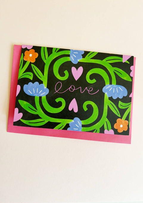 Kitty Kenda Papergoods - Love Vine Print Card