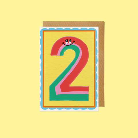 SANDERS DE ROEPER - Second Birthday Card, Number 2 Character