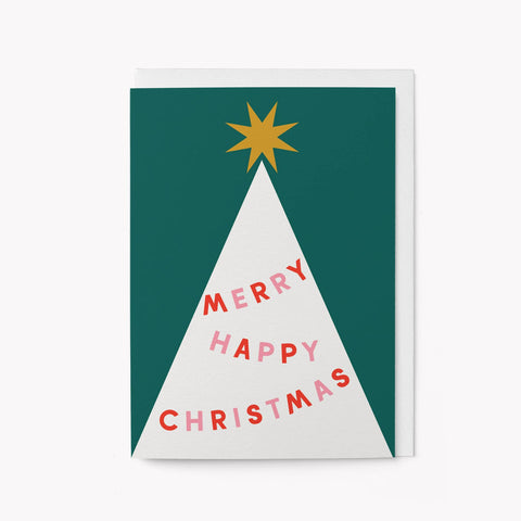 Merry Happy Christmas card, Graphic Factory