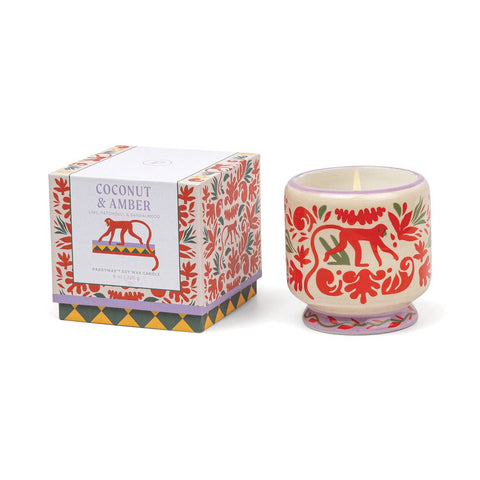 Designworks Collective - Paddywax A Dopo Jungle Ceramic Candle - Coconut & Amber
