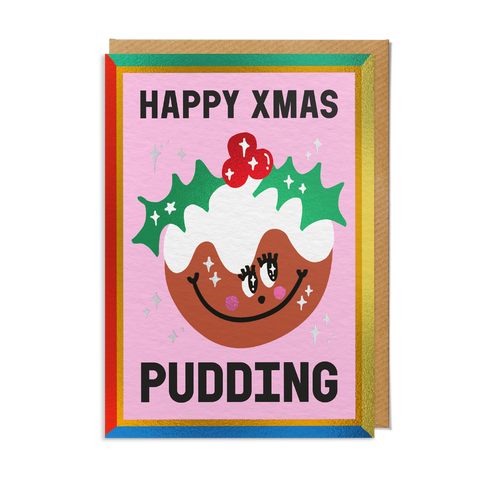 "Happy Xmas Pudding" Card, Sanders de Roeper