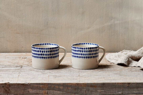 Nkuku Indigo Drop Mug - Small