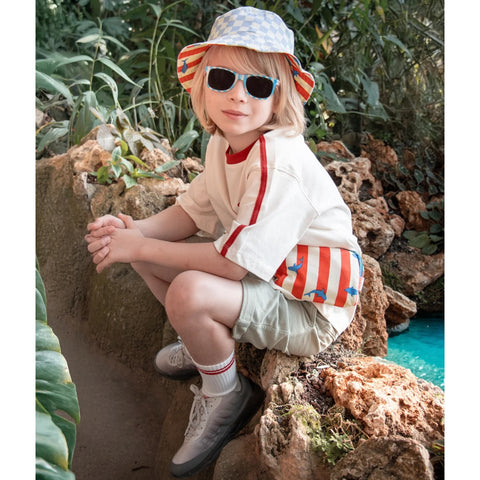 Two Tone Stripy Sunglasses, Rockahula Kids