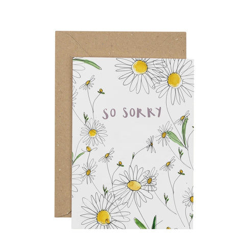 Plewsy Daisy So Sorry greetings card