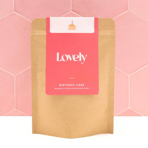 Lovely Skincare - Bath Salts - Birthday Cake - Raspberry Marshmallow