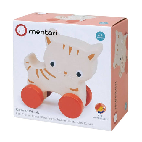 ThreadBear Design Mentari Kitten On Wheels