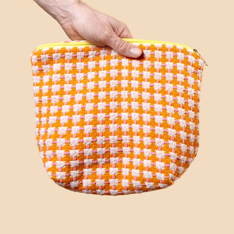 Sophie Home Wash Bag: Orange & Pink