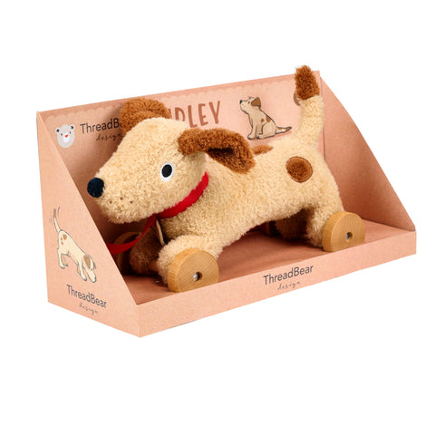 ThreadBear Design Dudley Pull Along Dog