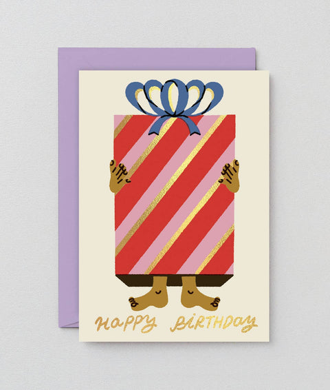 Wrap Happy Birthday Present Card