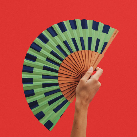 A FAN OF - Noria Fan Green and Blue