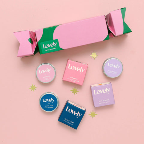 Lovely Skincare - Christmas Cracker Lip Balm Gift Set