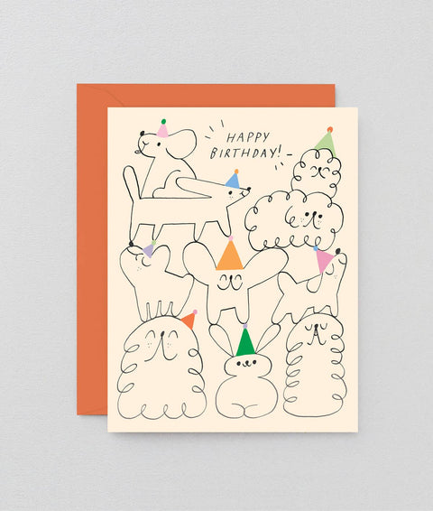 Wrap Happy Birthday Animal Stack' Kids Birthday Card