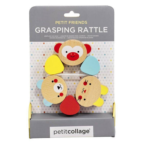 Petit Collage Petit Friends Grasping Rattle