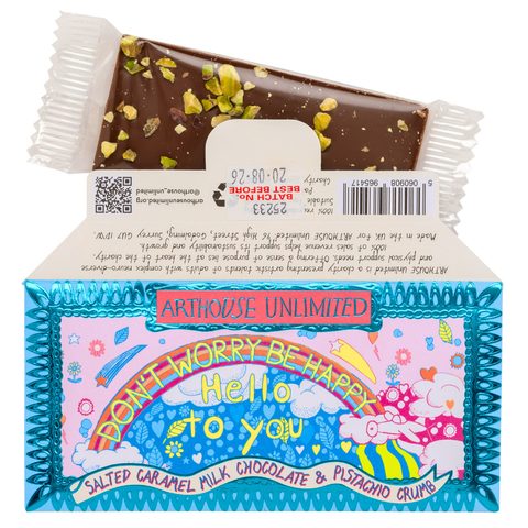 ARTHOUSE Unlimited - Joy Sized: Be Happy, Salted Caramel Milk Chocolate