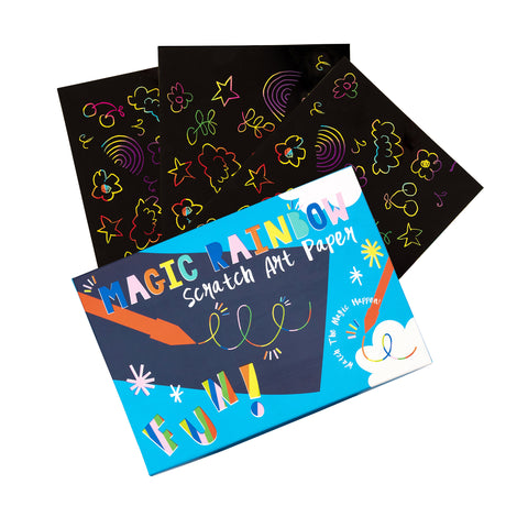 Rainbow scratch art kit
